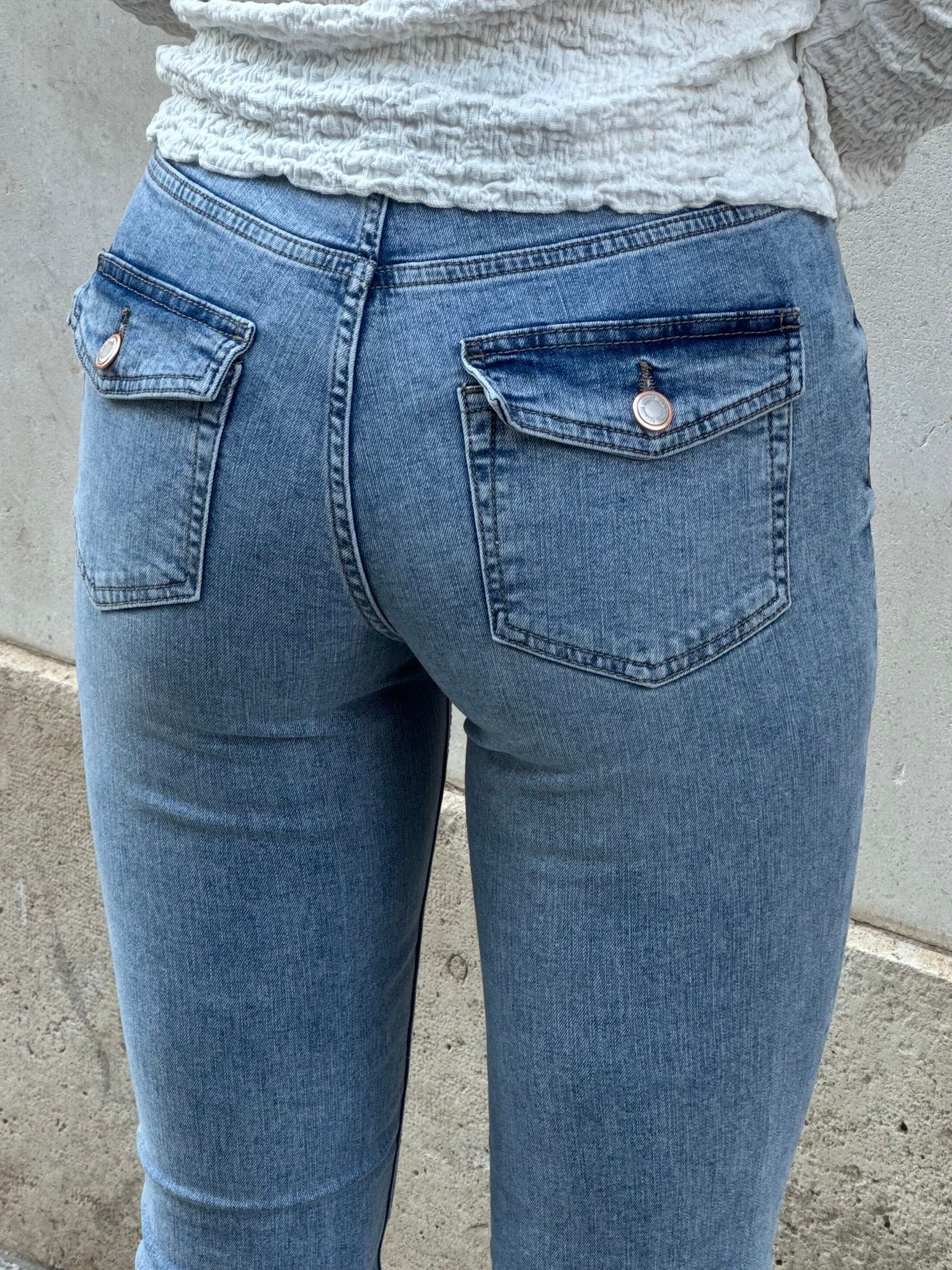 VMFLASH Pocket Jeans - Light Blue Denim